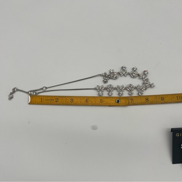 Givenchy Signed Crystal Necklace & Earring Set – Silver Tone - Picture 11 of 11